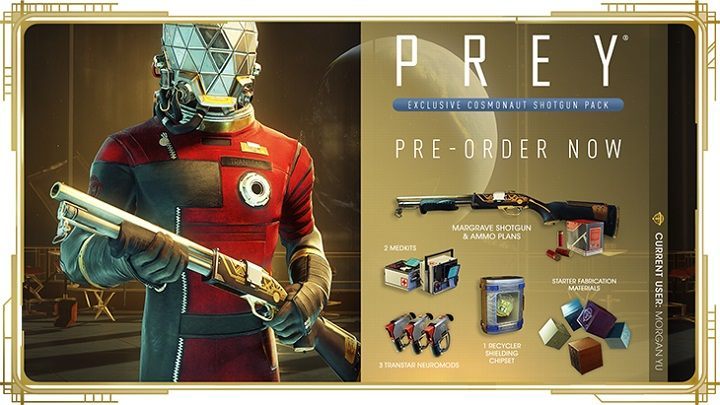 Zawartość Cosmonaut Shotgun Pack. - Prey - data premiery i nowy zwiastun - wiadomość - 2017-01-25