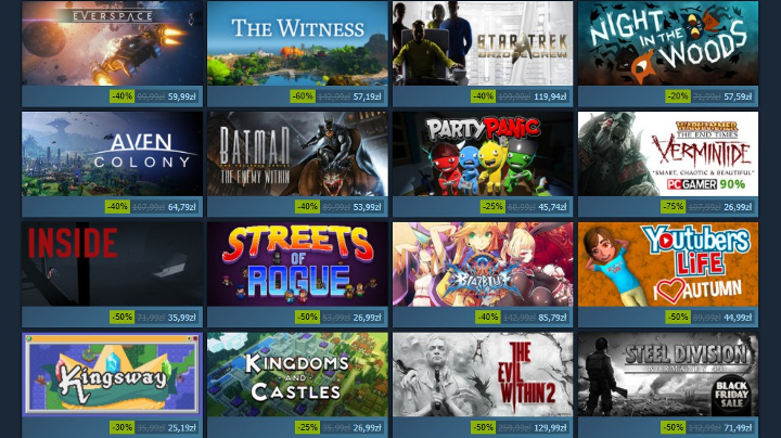 Właśnie ruszyła Jesienna Wyprzedaż na Steamie – pora oczyścić konta z zalegających pieniędzy. - Ruszyła Jesienna wyprzedaż oraz nominacje do Nagród Steam - wiadomość - 2017-11-22