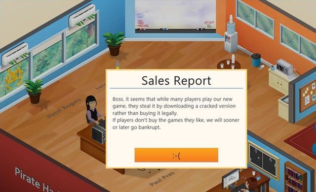 W warezowej wersji gry wirtualne studio deweloperskie gracza stopniowo wykańczają piraci. - Autorzy Game Dev Tycoon mają oryginalny pomysł na walkę z piractwem - wiadomość - 2013-04-30