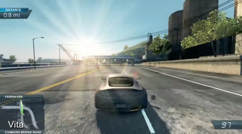 Need for Speed: Most Wanted na PS Vitę prezentował się świetnie. Źródło: Digital Foundry / YouTube.