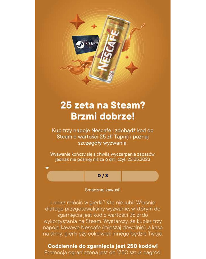 Żabka oferuje 25 zł na Steam przy zakupie napojów - ilustracja #1