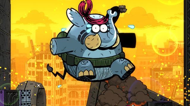 Tembo the Badass Elephant to spełnienie marzeń graczy fantazjujących o byciu słoniem-komandosem. - Platformówka Tembo the Badass Elephant nową produkcją twórców gier o Pokemonach - wiadomość - 2015-03-12