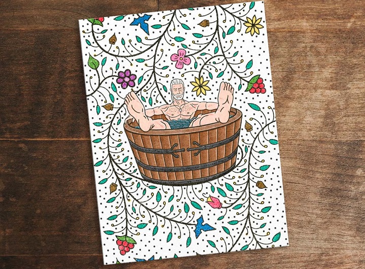 Przepiękny zdobiony manuskrypt Królestw Północy; efekt półrocznej pracy fana Wiedźmina - ilustracja #2