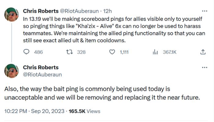Najbardziej toksyczne pingi w LoL-u zostaną usunięte. Riot ma dość jego nadużywania - ilustracja #1