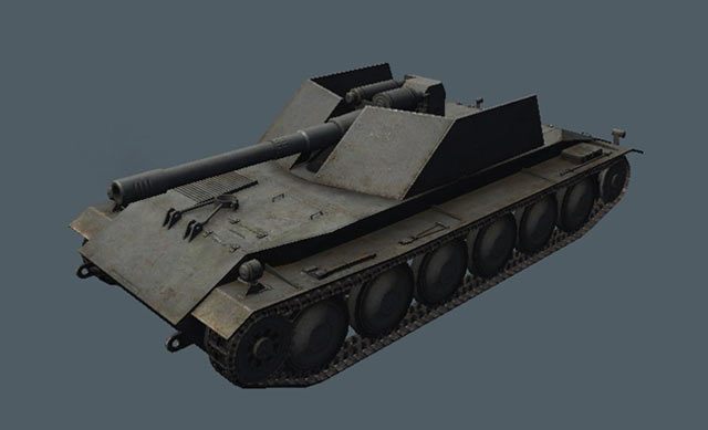  Pojazd VIII poziomu, Rheinmetall-Borsig Waffentrager, wyposażony w armatę 150mm. | źródło: https://ftr.wot-news.com/ - World of Tanks – Japońskie czołgi już wkrótce dołączą do gry. Rzut okiem na aktualizację 8.9 - wiadomość - 2013-09-19