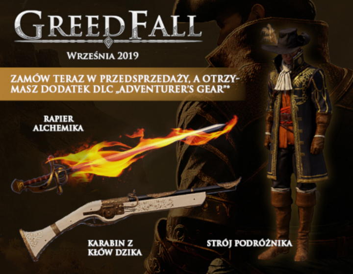 Oto, jakich dodatkowych atrakcji możecie się spodziewać, jeśli zdecydujecie się na zamówienie przedpremierowe gry GreedFall. - Informacje o aktualizacji 3.8.0 do Path of Exile i inne wieści  - wiadomość - 2019-07-31