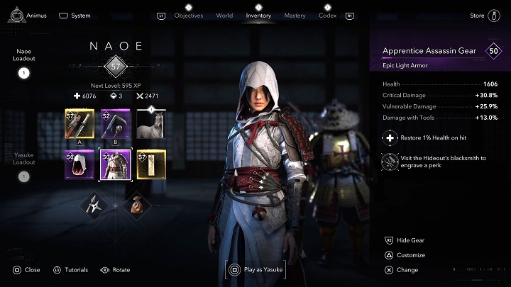 Źródło: Ubisoft - AC Shadows nie byłoby kompletne bez klasycznego stroju Asasynów. W grze są trzy, ale najlepszy zdobędą tylko wytrwali gracze - wiadomość - 2025-04-17