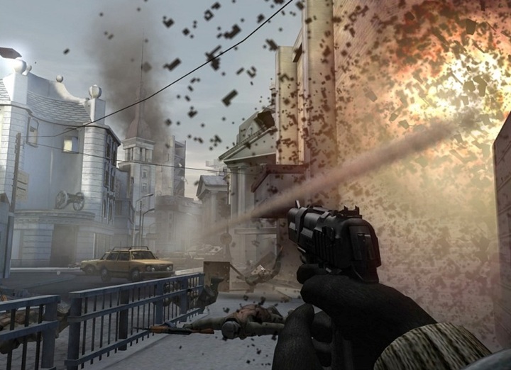 Black. Źródło: Criterion Games / Electronic Arts. - Ta strzelanka wyciskała ostatnie soki z PlayStation 2. Black od twórców Burnouta do dzisiaj może robić wrażenie - wiadomość - 2025-07-18