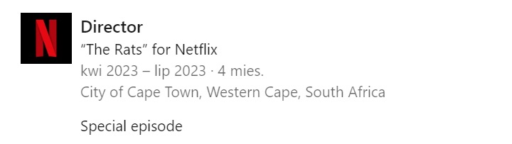 Źródło: Mairzee Almas, LinkedIn - Szczury z Wiedźmina z problemami. Ponoć straciły swój serial i teraz spin-off będzie tylko odcinkiem specjalnym na Netflixie - wiadomość - 2024-07-05