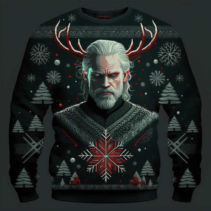 Wiedźmin na szlafrokach, papierze toaletowym i jako barbie - wiedźmińskie gadżety okiem AI - ilustracja #1