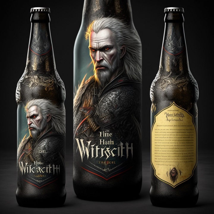 Wiedźmin na szlafrokach, papierze toaletowym i jako barbie - wiedźmińskie gadżety okiem AI - ilustracja #4