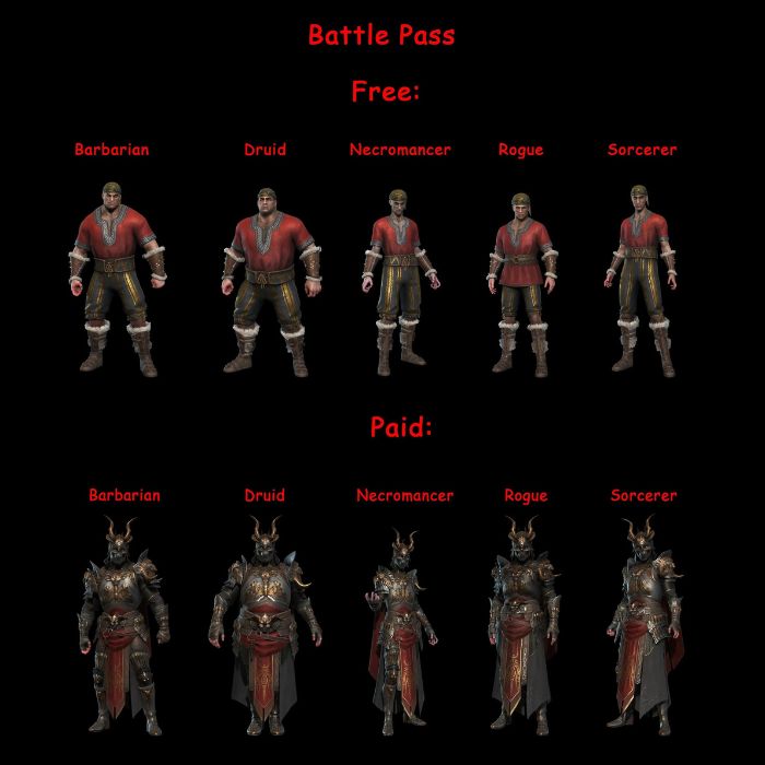 Jeden obrazek pokazuje, że różnica między płatnymi, a darmowymi skórkami w Diablo 4 jest porażająca - ilustracja #1