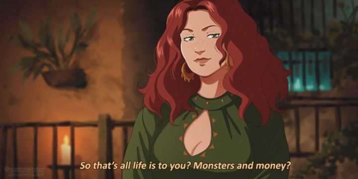 Wiedźmin w wersji anime wygląda świetnie; zobaczcie piękne kadry - ilustracja #3