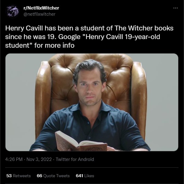 Drama w fandomie Wiedźmina; Henry Cavill atakowany przez fanowskie konta - ilustracja #1