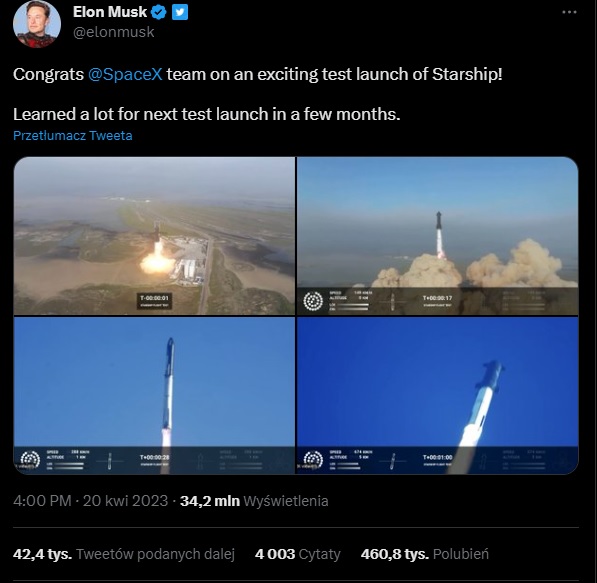 Rakieta Elona Muska wybuchła kilka minut po starcie - ilustracja #1