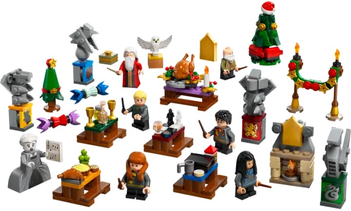Źródło: LEGO; materiały promocyjne - Mam już swoje lata, ale na widok takiego prezentu cieszyłbym się jak małe dziecko. Kalendarz adwentowy LEGO pozwoli mi odwiedzić Harry’ego Pottera w Wielkiej Sali - wiadomość - 2024-11-13