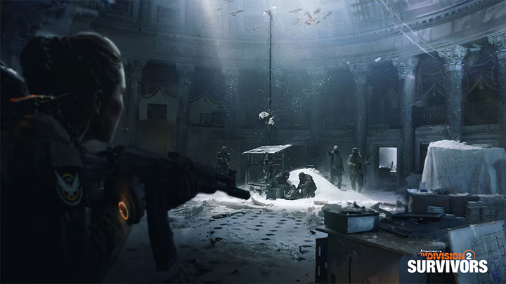 Wnętrze Kapitolu w Survivors (via ubisoft.com) - Postapokaliptyczny otwarty świat Ubisoftu doczeka się survivalowej nowości, o której marzyli fani. Niestety prędko nie trafi ona do The Division 2 - wiadomość - 2025-08-22