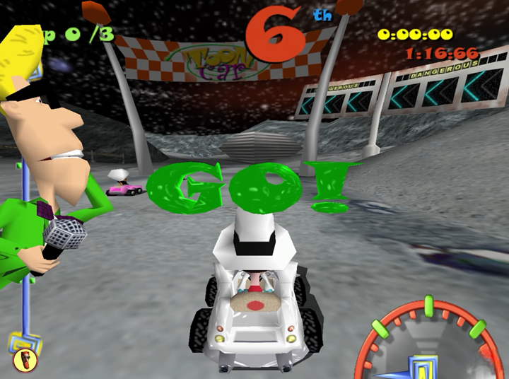 ToonCar. Źródło: No Commentary Gameplays / YouTube. - Click! przepraszał i naprawiał tę grę patchem. ToonCar przysporzył mi pierwszych siwych włosów - wiadomość - 2025-07-19