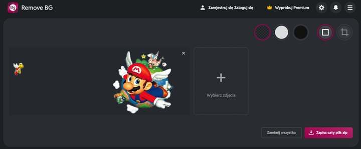 Pixlr również pozwala na usuwanie tła ze zdjęć za darmo. Źródło: własne. - Usuwanie tła ze zdjęcia na komputerze i telefonie - pokazujemy najprostsze i najlepsze metody - wiadomość - 2025-05-16