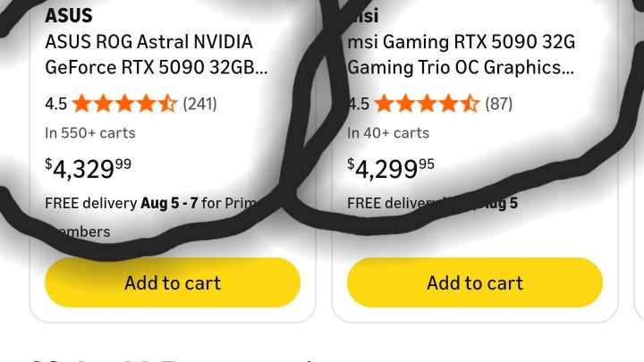 Źródło Reddit / Amazon - RTX 5090 za ponad 20 tysięcy złotych nie odstrasza wszystkich, tymczasem reszta graczy szykuje się na kolejne podwyżki cen kart graficznych - wiadomość - 2026-07-30