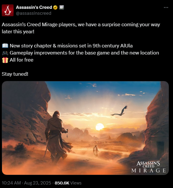 Źródło: X, @assassinscreed.