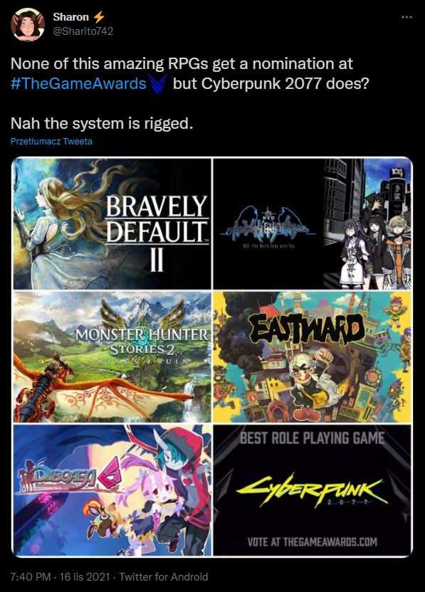 Cyberpunk 2077 a RPG roku - CD Projekt dziękuje za nominację, gracze ją krytykują - ilustracja #2