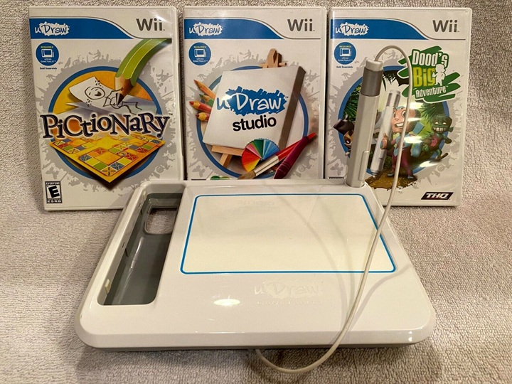 uDraw GameTablet w wersji dla Nintendo Wii. Źródło: eBay. - Pomysłowy, ale nikomu niepotrzebny. uDraw GameTablet był jednym z gwoździ do trumny firmy THQ - wiadomość - 2025-04-11