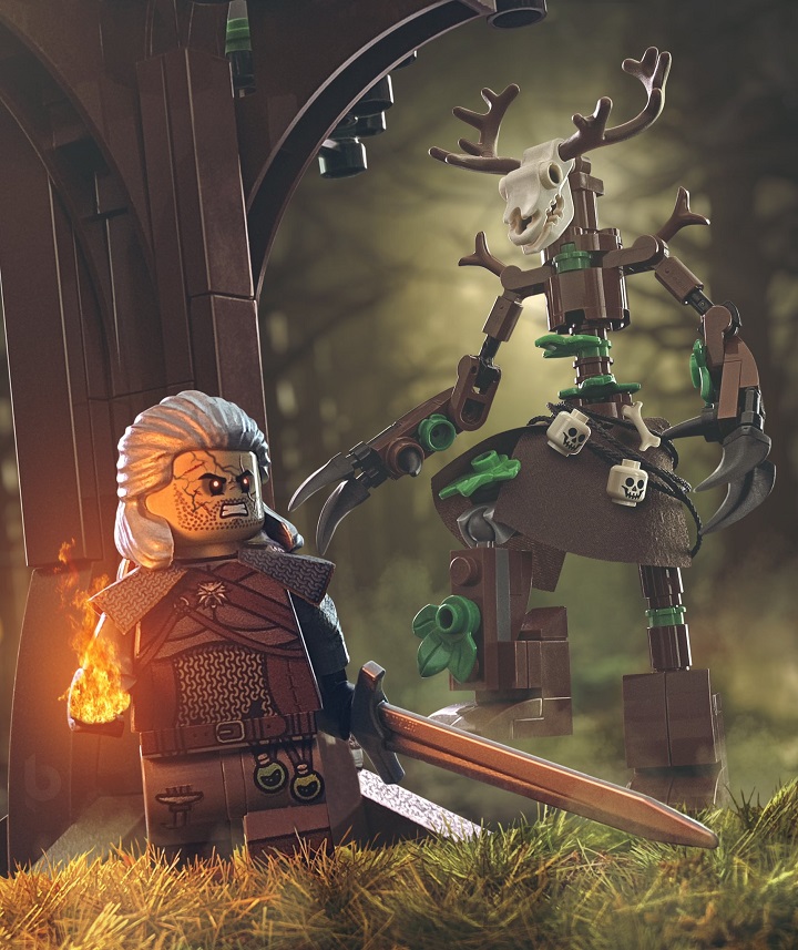 Wiedźmińskie LEGO mogłoby być hitem. Nawet CD Projekt RED zachwyca się tymi grafikami - ilustracja #2