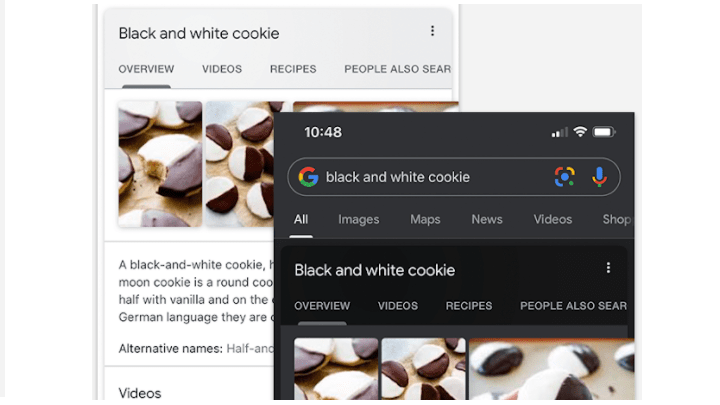 Aplikacja Google na iOS i Androida otrzymała ciemny motyw - ilustracja #1