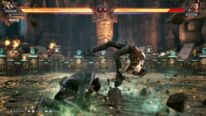 Przy zniszczeniu podłogi można było odczuć lekkie zacinanie się gry oraz spadek FPS (patrz lewy górny róg).