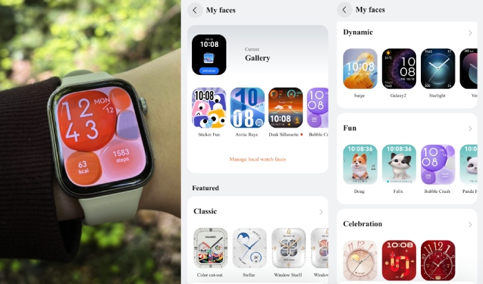  Źródło: fot. własna, Aplikacja Huawei