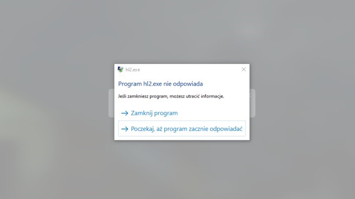 No cóż... pierwsze uruchomienie nie było łatwe. Źródło: Half-Life 2 RTX, Orbifold Studios, 2025.