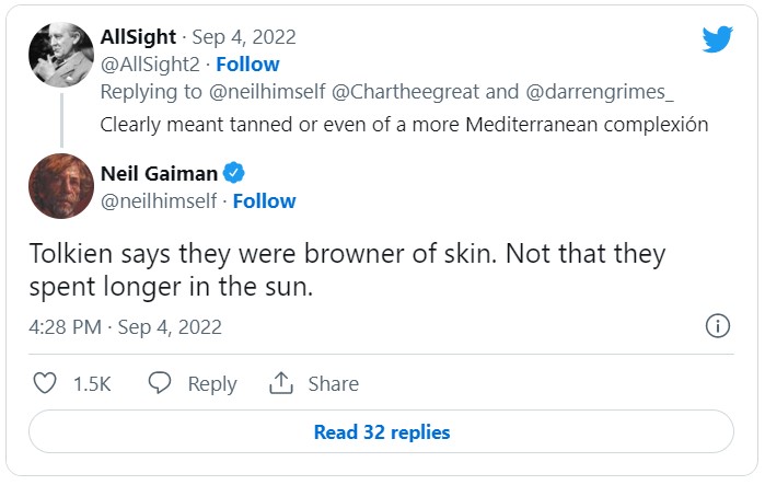 Neil Gaiman wziął w obronę Pierścienie Władzy - ilustracja #3