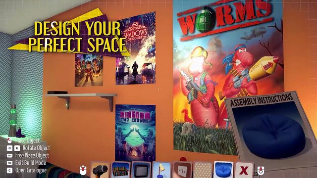 [0:44] W tym unikalnym symulatorze urządzamy wymarzony pokój gracza, a nasze biblioteki Steam zamieniają się w kolekcje fizycznych pudełek