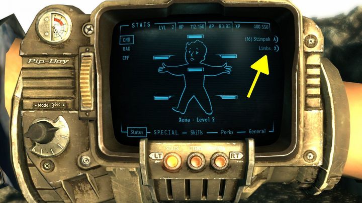 4 - Fallout 3: Jak regenerować zdrowie i leczyć okaleczenia kończyn? - Fallout 3 - poradnik do gry