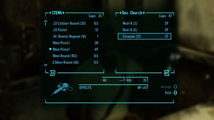 1 - Fallout 3: Jak regenerować zdrowie i leczyć okaleczenia kończyn? - Fallout 3 - poradnik do gry