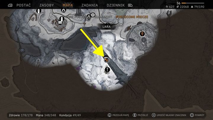 3 - Tainted Grail: Gdzie znaleźć Krucze Gniazdo w Porzuconych Mieczach? - Tainted Grail - poradnik i mapa