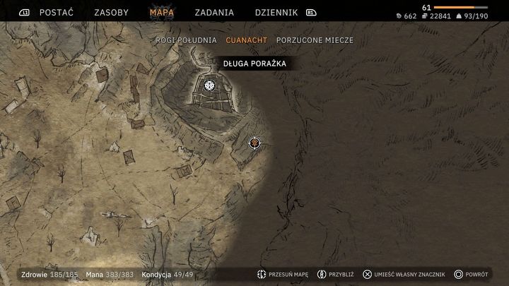 1 - Tainted Grail: Jak dotrzeć do Zwęglonego Konklawe (Długa porażka)? - Tainted Grail - poradnik i mapa