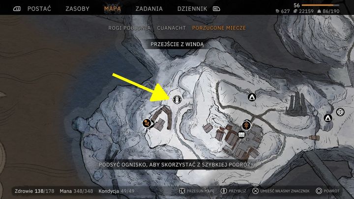 3 - Tainted Grail: Jak dotrzeć do południowego plemienia Theud (Porzucone Miecze)? - Tainted Grail - poradnik i mapa