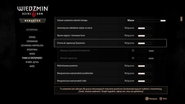 6 - Wiedźmin 3 Remaster: Leczenie się w trakcie walk i medytacja - Wiedźmin 3 Dziki Gon - poradnik do gry