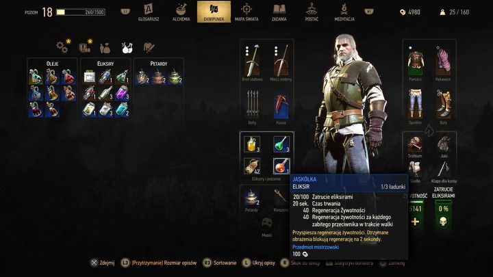 2 - Wiedźmin 3 Remaster: Leczenie się w trakcie walk i medytacja - Wiedźmin 3 Dziki Gon - poradnik do gry