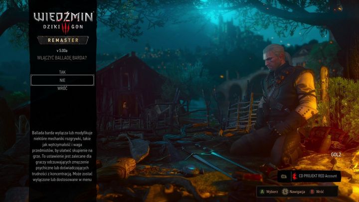 3 - Wiedźmin 3 Remaster: Ballada Barda - funkcje dostępności - Wiedźmin 3 Dziki Gon - poradnik do gry