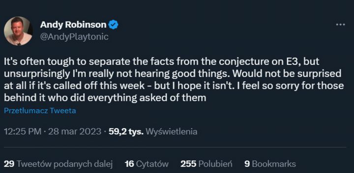 E3 2023 zostało odwołane [Aktualizacja #4] - ilustracja #1