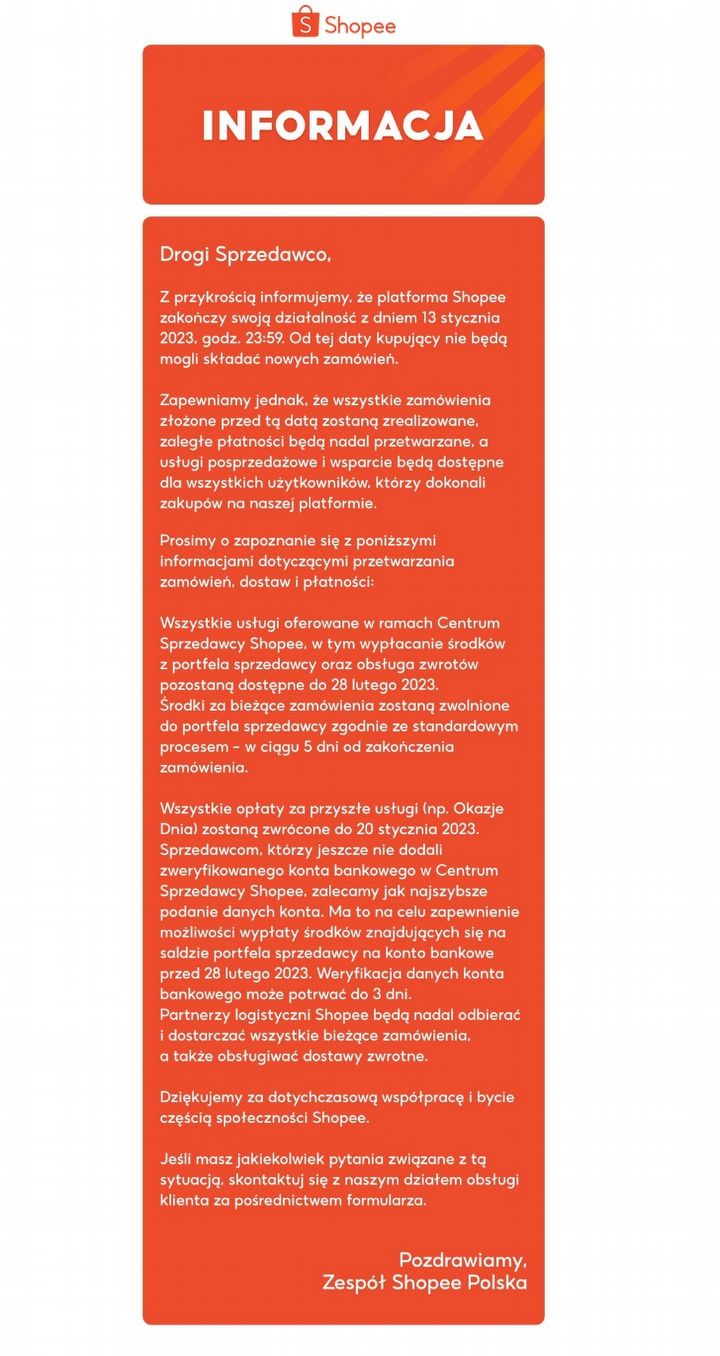 Shopee opuszcza Polskę, koniec irytujących reklam - ilustracja #1