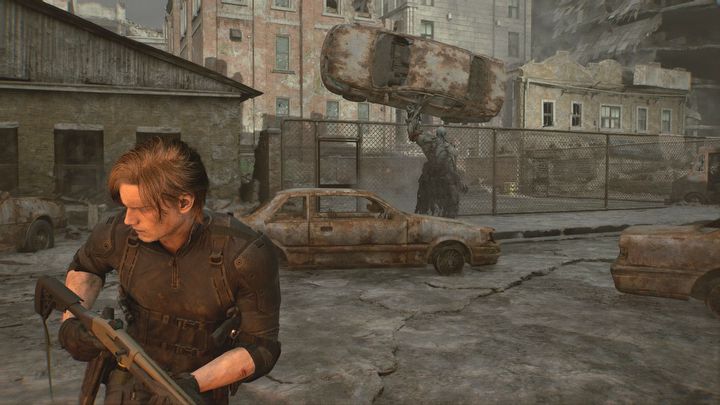 4 - Resident Evil Requiem: Jak pokonać bossa Tyranta obok boiska do koszykówki? - Resident Evil Requiem - poradnik do gry