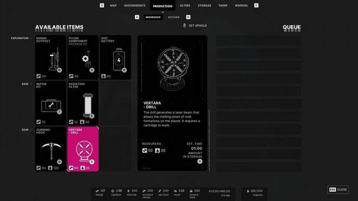 2 - The Alters: Jak używać wiertła i niszczyć blokady skalne? - The Alters - poradnik do gry