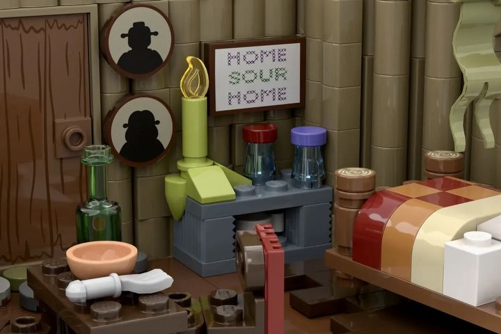 Bagno Shreka z klocków LEGO; fan prezentuje wyjątkowy zestaw - ilustracja #2