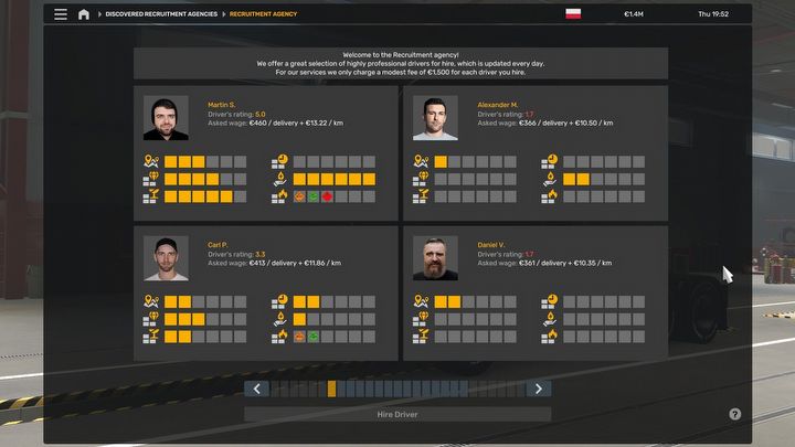 1 - ETS2: Dlaczego pracownicy mają niskie oceny - Euro Truck Simulator 2 - poradnik do gry
