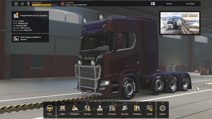 1 - ETS2: Główny panel sterowania - Euro Truck Simulator 2 - poradnik do gry