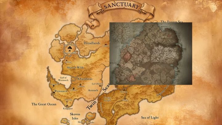 Gracze porównują mapę Diablo 4 z całym Sanktuarium. Już liczą na wielkie DLC - ilustracja #1